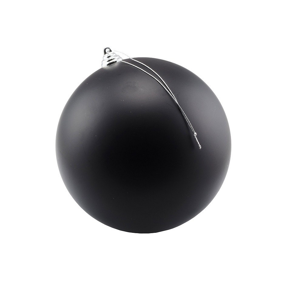 Plastová guľa, priem. 30 cm, čierna, matná