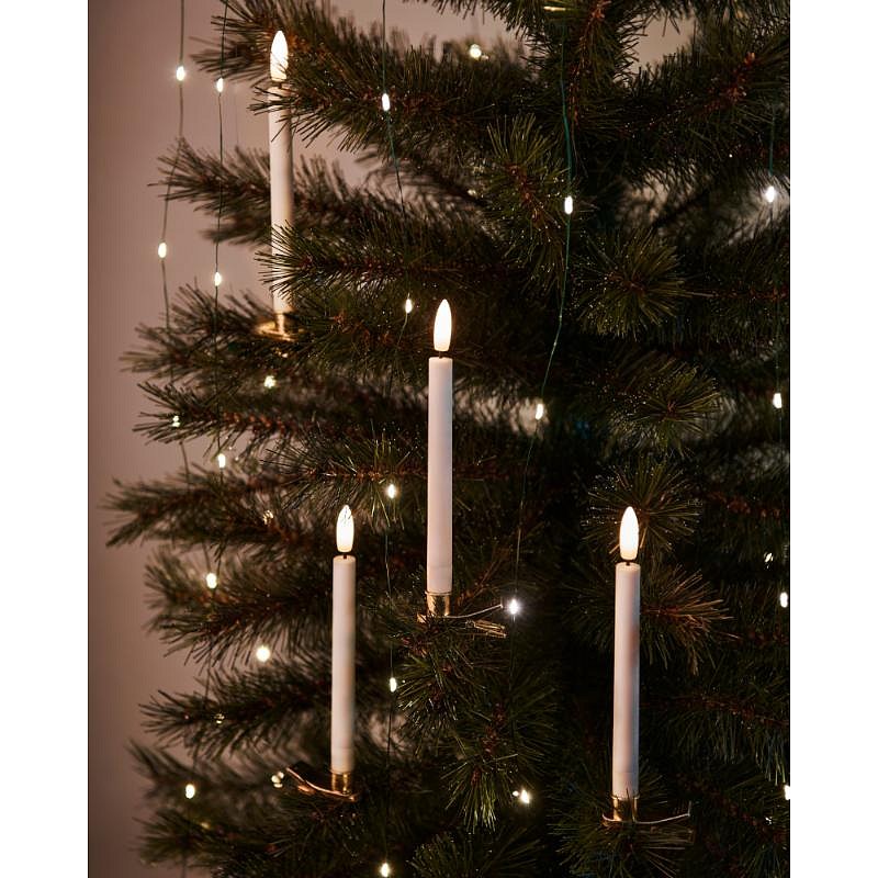 LED sviečky Saille na vianočný stromček, 10ks