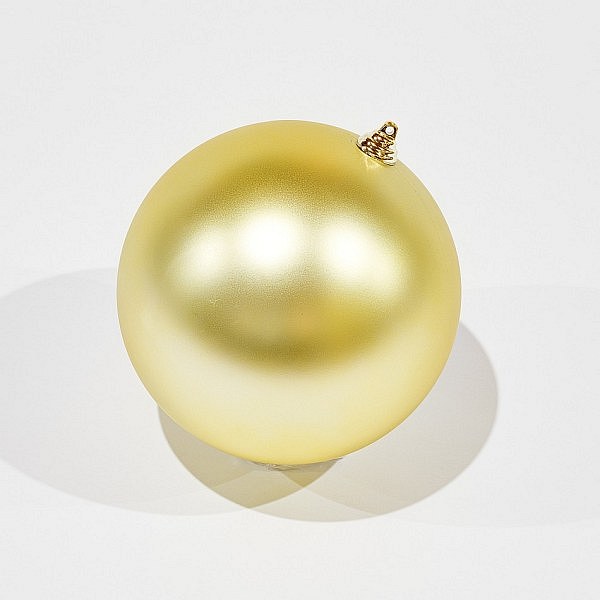 Plastová guľa, priem. 20 cm, zlatá, matná