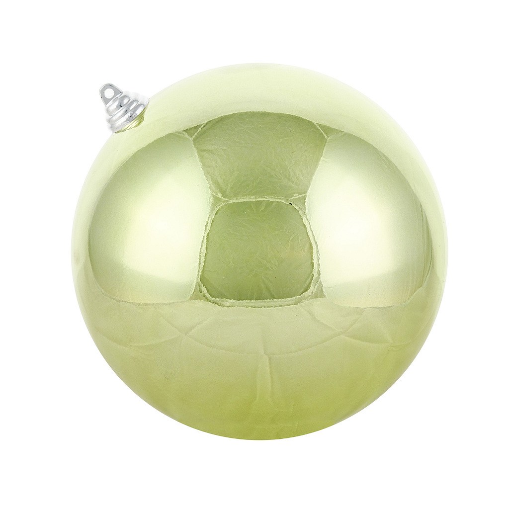 Plastová guľa, priem. 20 cm, zelená, lesklá