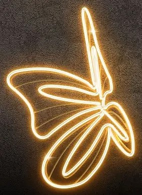 3D LED světelný motýl, 80 x 80 cm