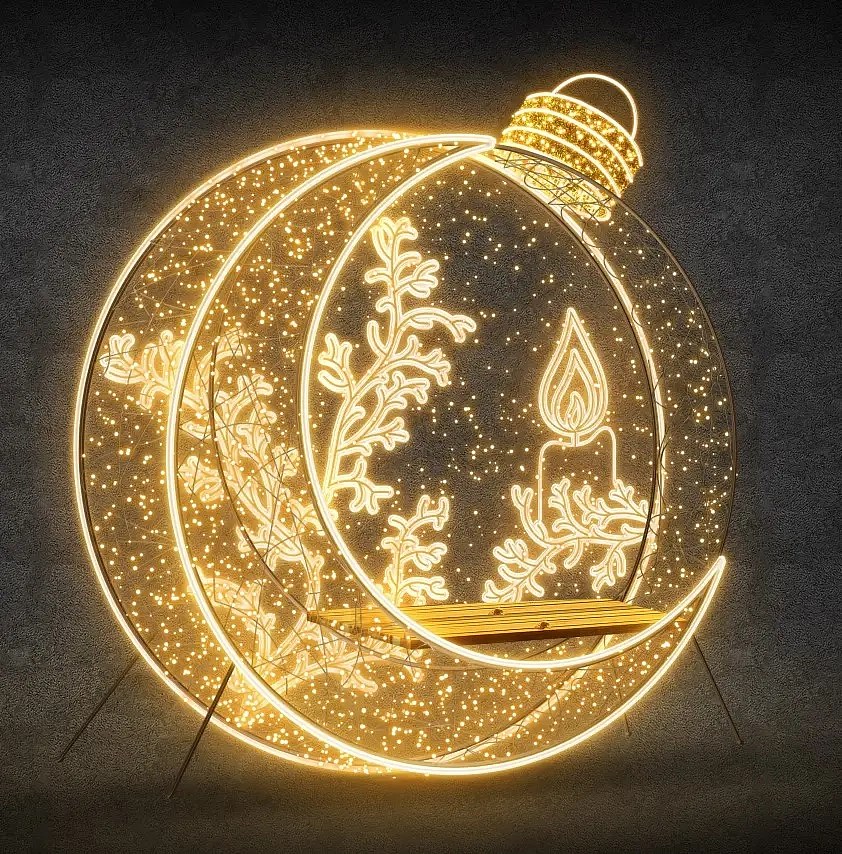 LED světelná lavička, prům