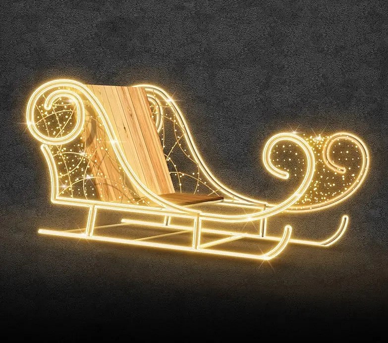 LED světelné sáně, 240 x 130 x 80