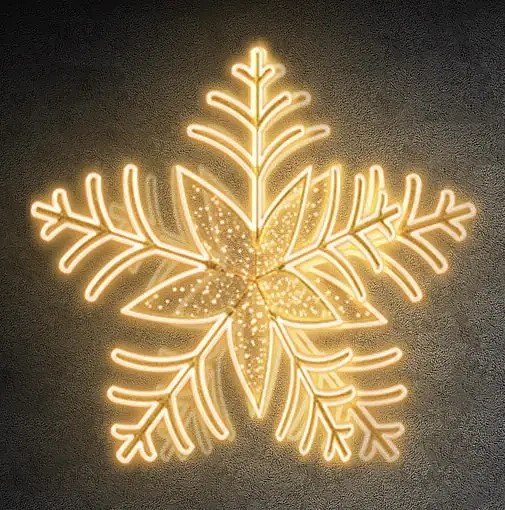 3D LED světelná vločka, prům