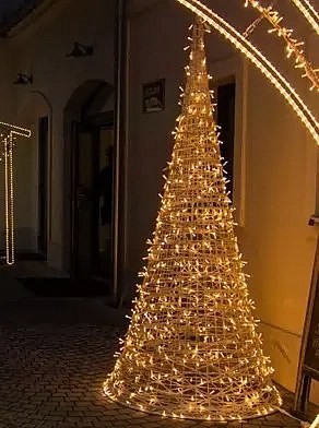 FB strom, kužel 250cm, teple bílý s Flash, 24 V, 30 W,