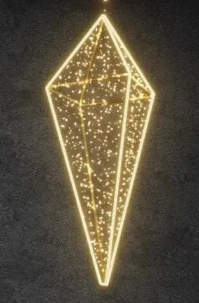 Krystal 130 x 36 cm, teple bílý, 230 V , 31 W, 3,4 kg