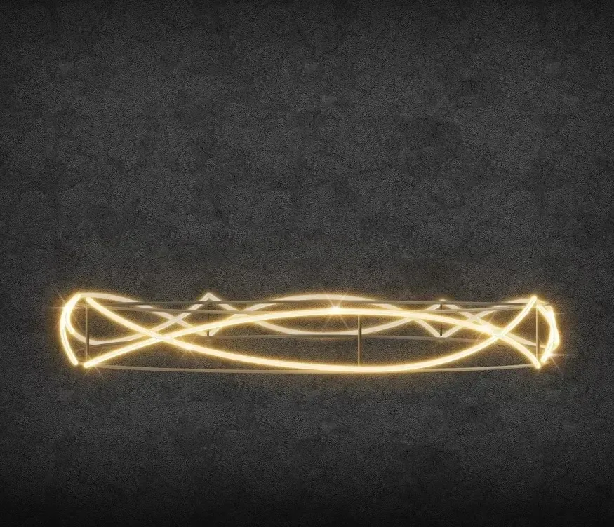 LED světelná ohrádka kolem stromu, 480 x 60 x 480 cm, teple bílá, 230V, 205 W, 39,2 kg, ze 4 dílů