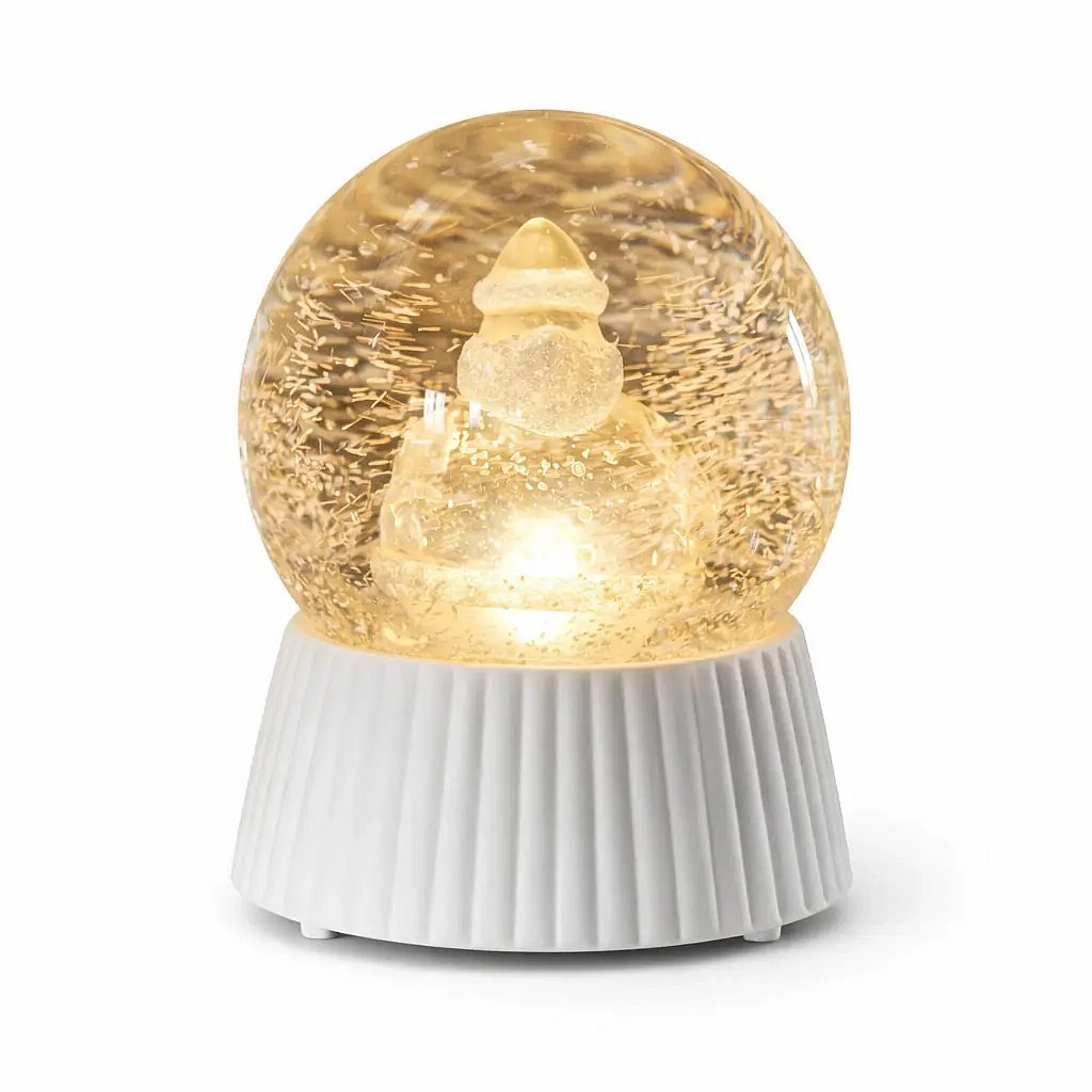 LED svítící koule sněžítko, 10 × 14,5 cm, Santa Claus