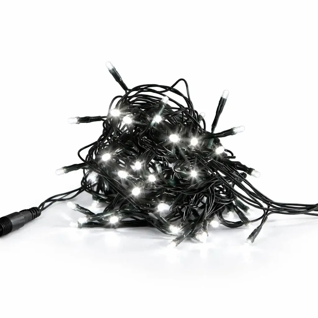 LED světýlka na stromeček 20 m ledově bílá IP44, vč