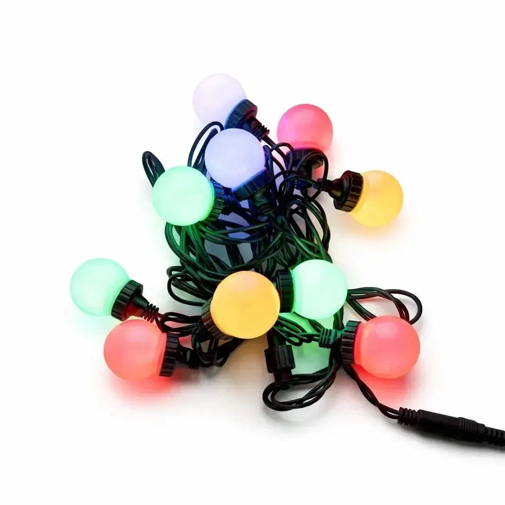 LED párty osvětlení 5 m venkovní, 10 barevných diod, IP44, Easy Fix, propojitelné