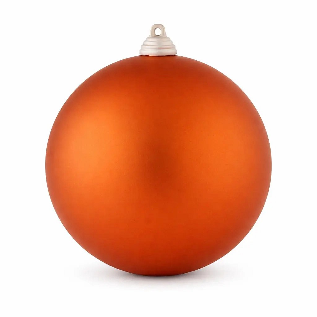 Velká vánoční koule 20 cm, měděná, matná, UV odolná