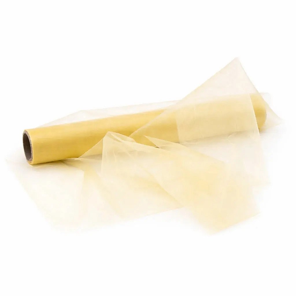 Stuha organza zlatá 36 × 920 cm