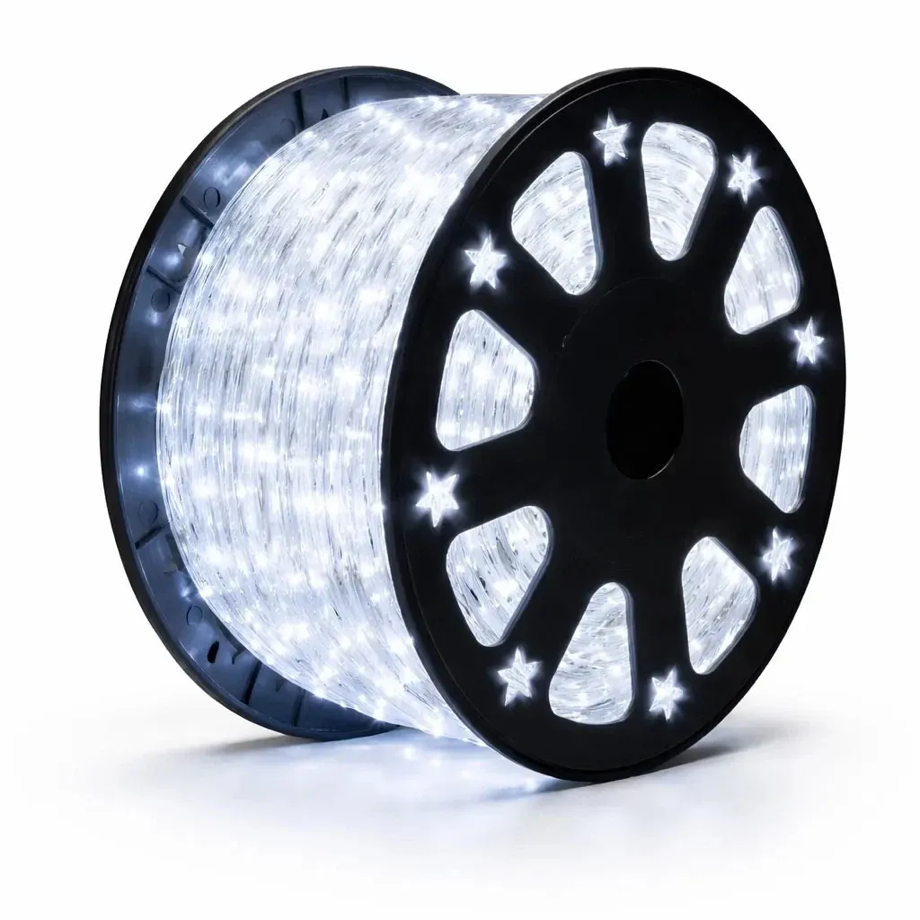 Easy Fix světelná LED hadice metráž 1 m ledově bílá s FLASH, 36 V, 30 diodmetr, průhledná hadice IP44