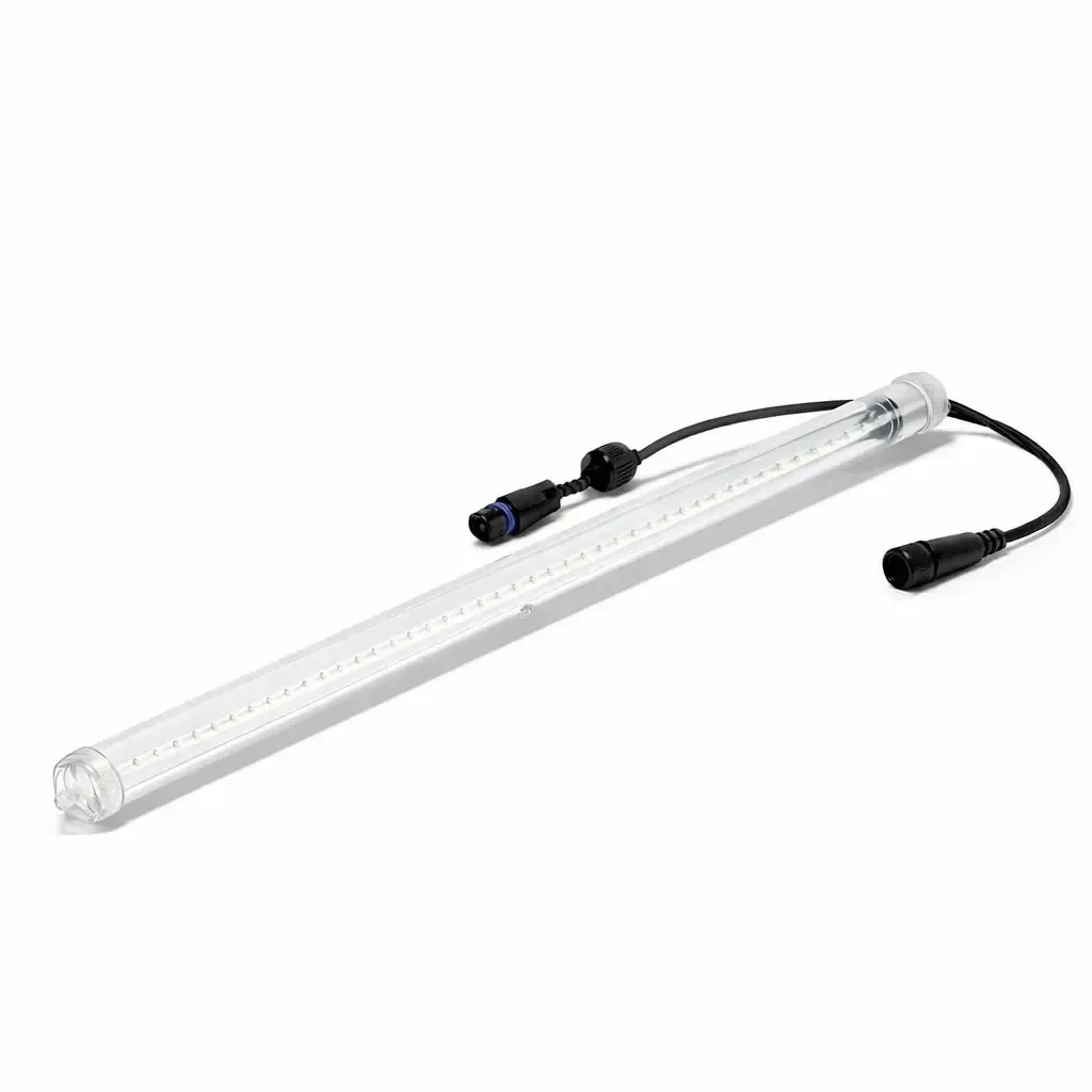 Easy Fix LED padající sníh 80 cm, ledově bílá 96 diod, černý kabel IP44, prodlužovací