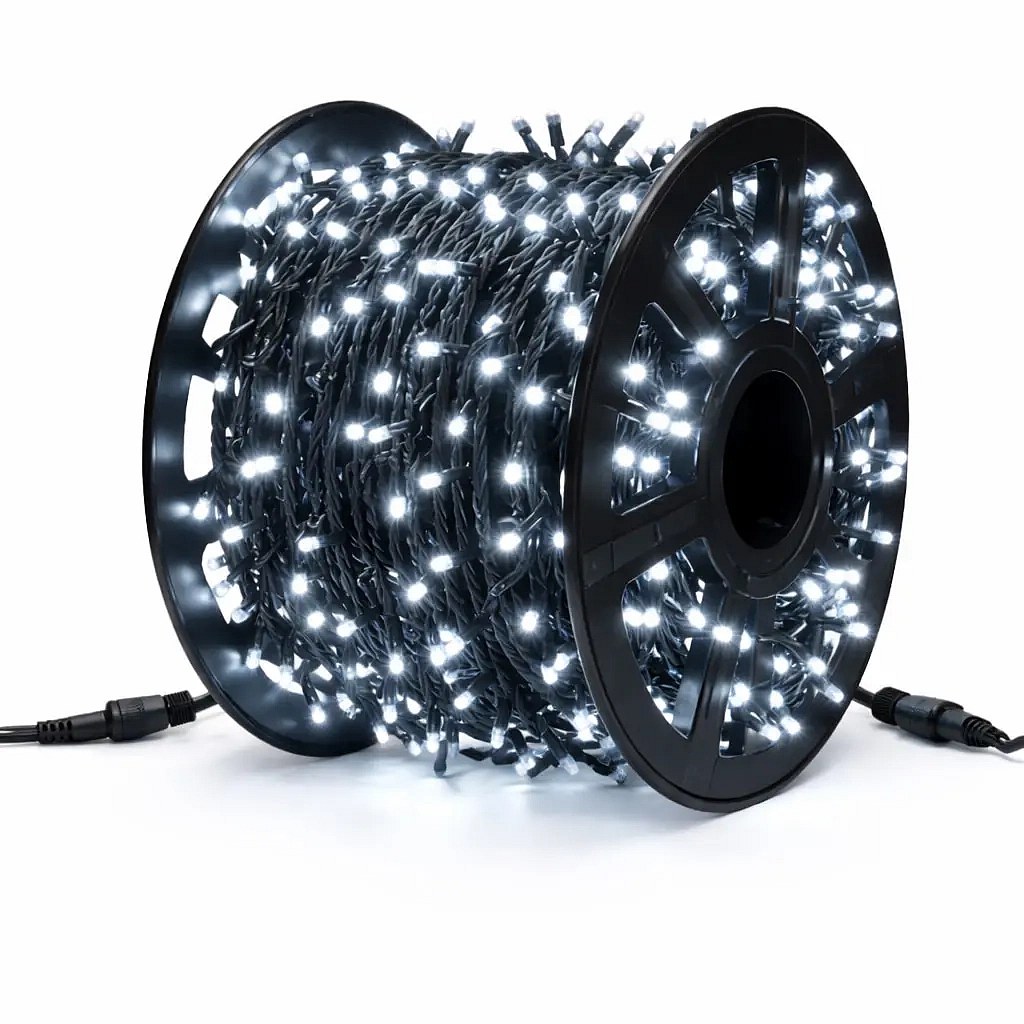 Easy Fix LED světelný řetěz 100 m, ledově bílá, 1000 diod, IP44, 10× 10 m
