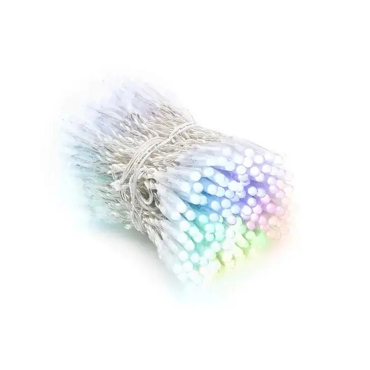 Barevná světýlka venkovní Twinkly strings PRO 25 m, RGB 250 diod, bílý kabel IP67