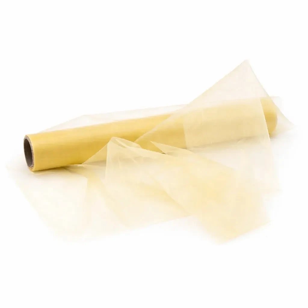 Stuha organza zlatá 36 × 920 cm