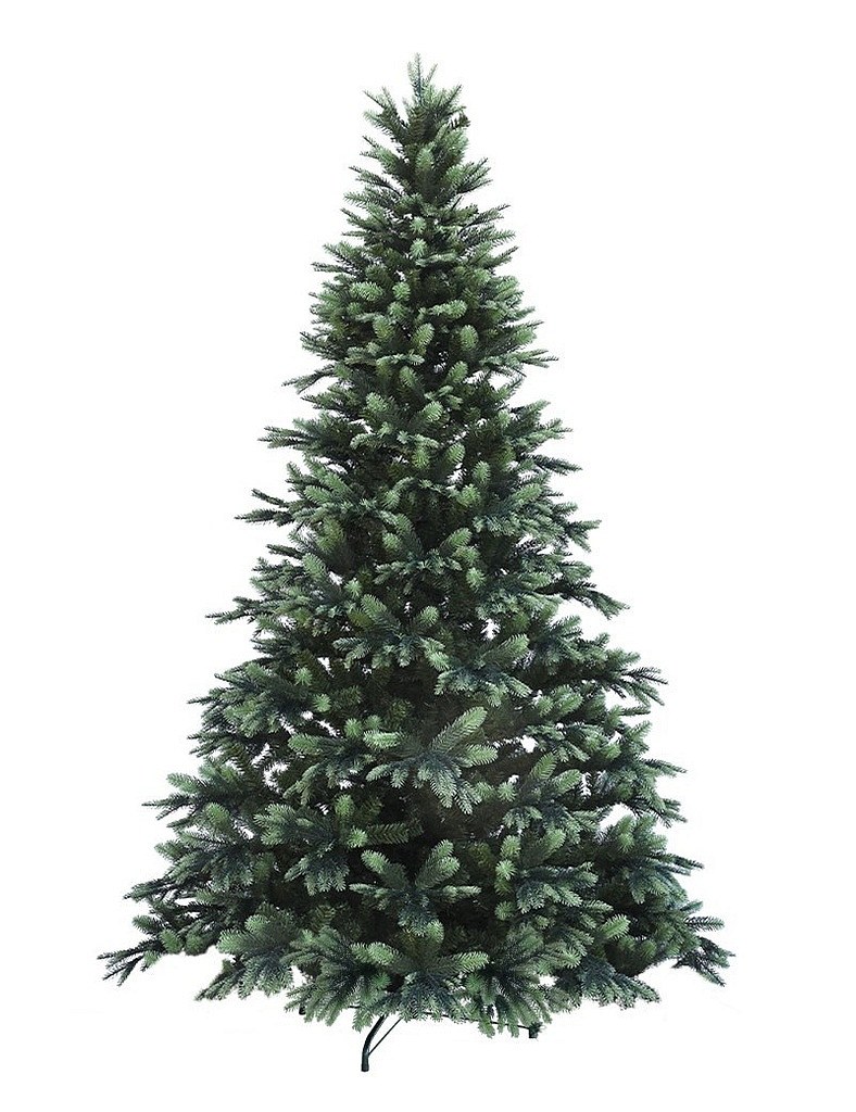 Umelý vianočný stromček 240 cm, jedľa Newada a 2D a 3D ihličím