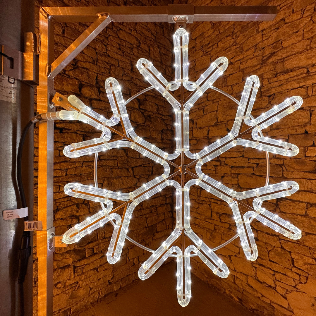Easy Fix 2D LED svetlo III, Ø 83 cm, ľadovo biela, sada verejného osvetlenia, hliník