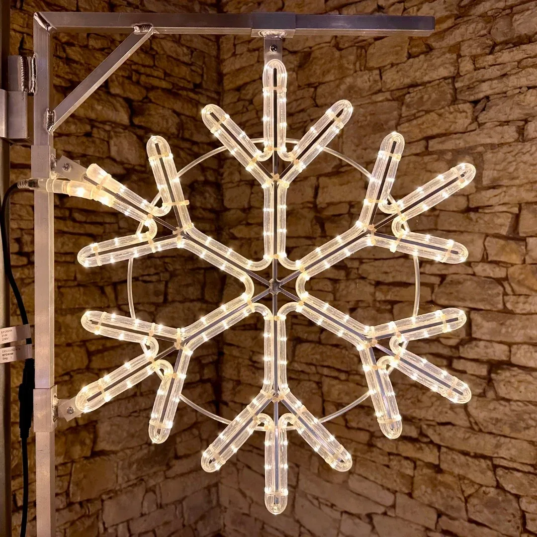 Easy Fix 2D LED svetlo III, Ø 80 cm, teplá biela, sada verejného osvetlenia, hliník