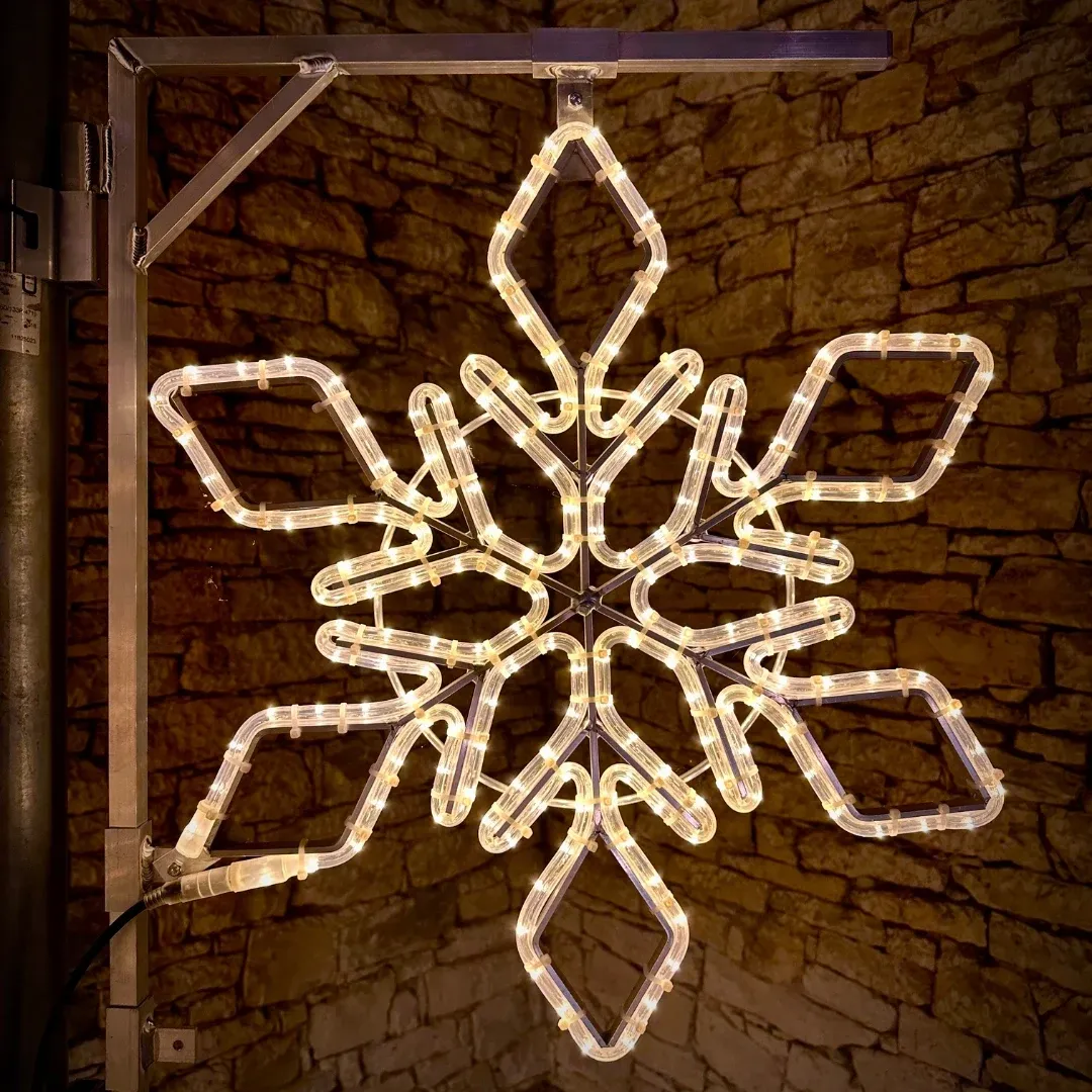 Easy Fix 2D LED svetlo IX, Ø 60 cm, teplá biela, sada verejného osvetlenia, hliník