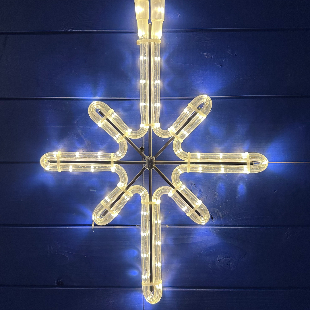 LED hviezda Polaris - 14 x 25cm, teplá biela