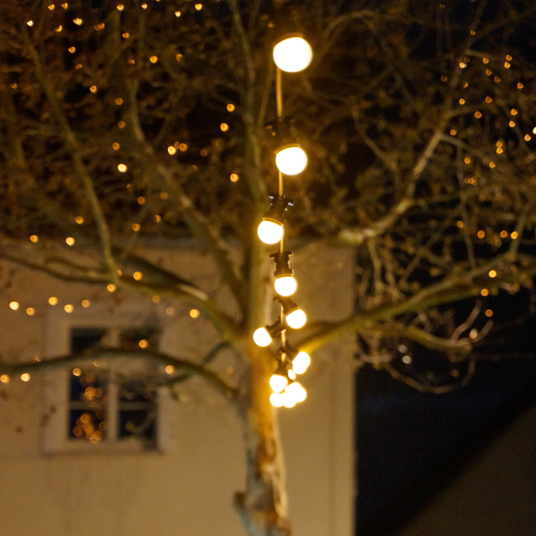 Girlanda s vymeniteľnými žiarovkami - 50m, 100objímok