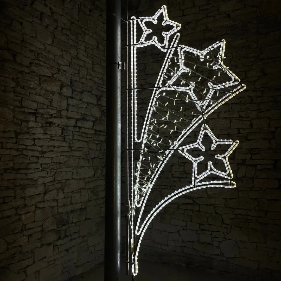Svetelný dekor LED, 80 x 240 cm, ľadovo biely