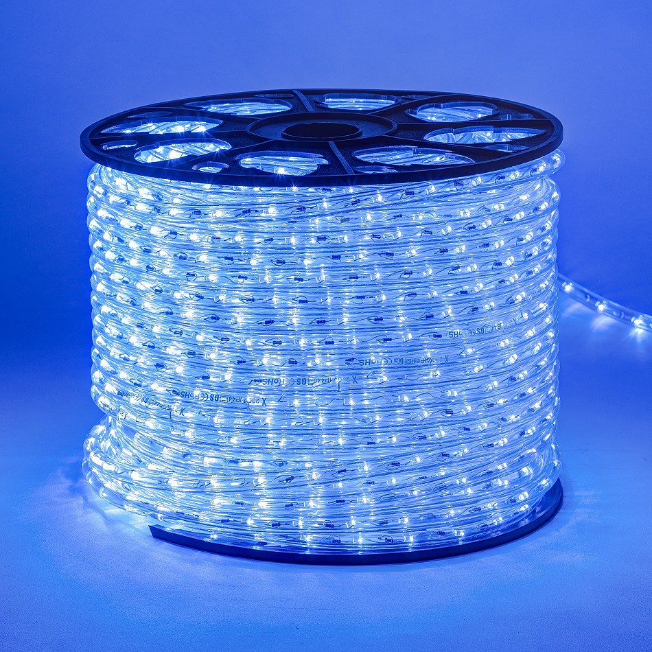 LED svetelná trubica - 100m,modrá, 3000 diód