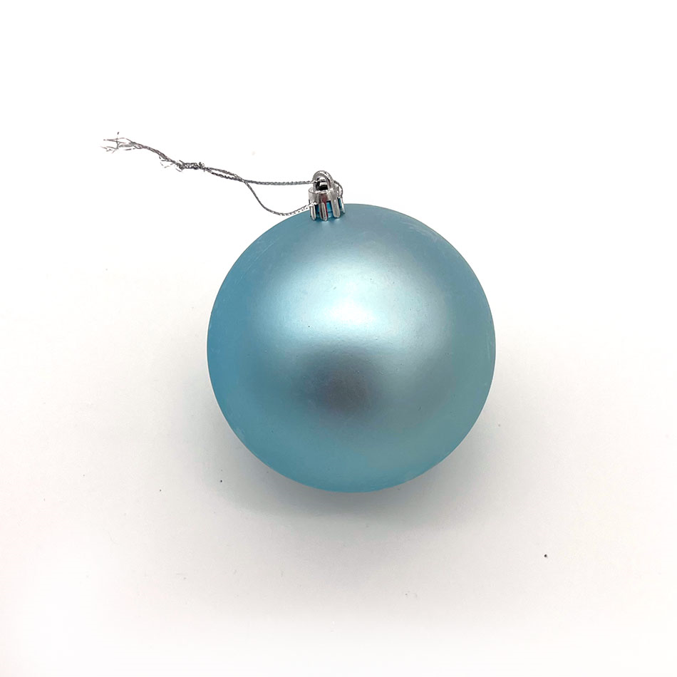 Plastová guľa, priem. 10 cm, svetlo modrá, 6x matná