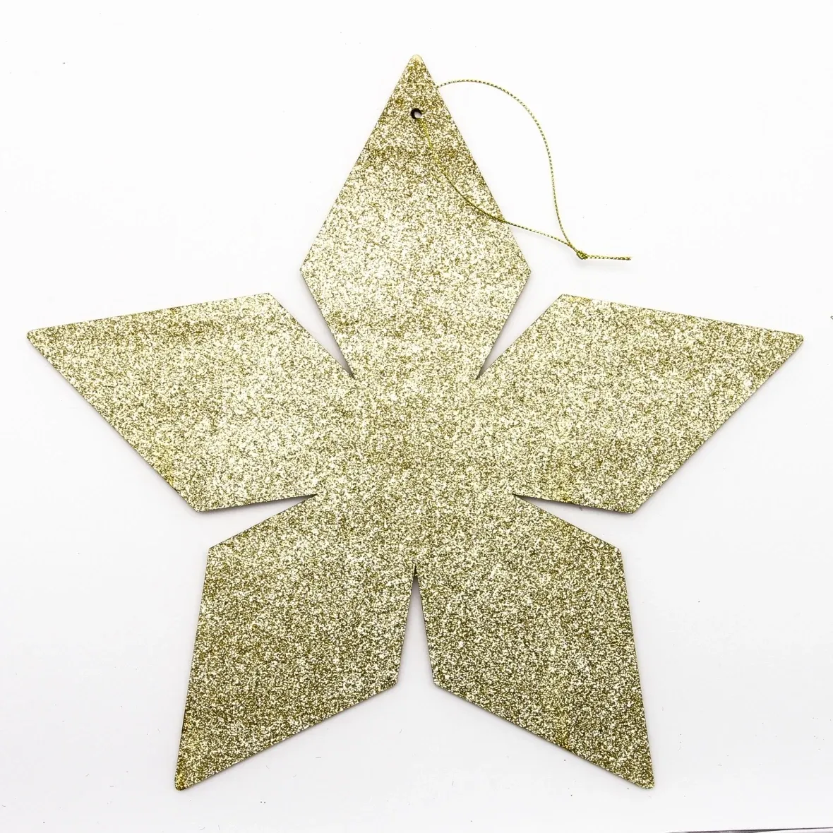 Výroba - Zlatá hviezda, 2D, 15 cm