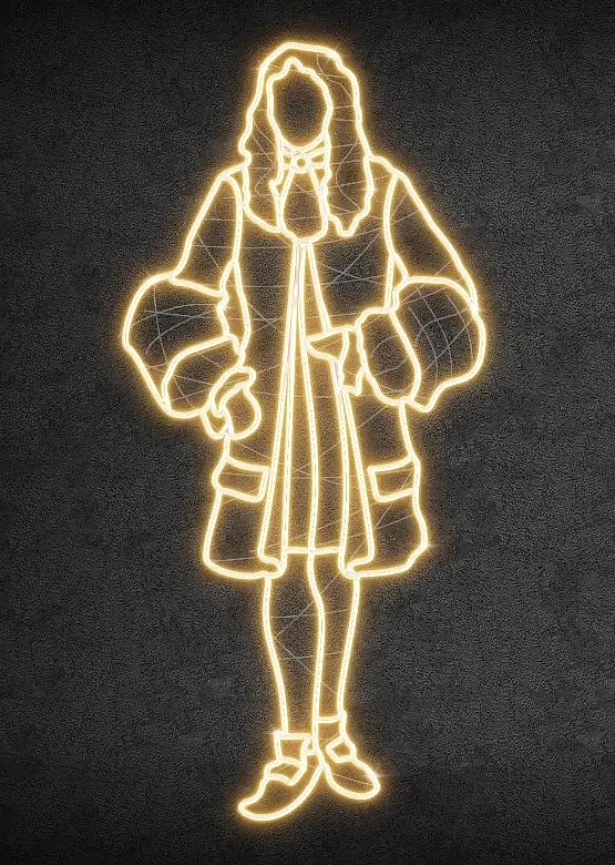 2D LED Light Baron II, 95 × 200 cm, teplá biela, stojaci, 3D tlač