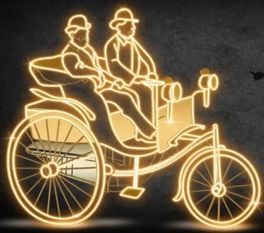 Eco Fix 2D LED svetelné auto, 285 × 250 × 60 cm, teplá biela, stojace, 3D tlač