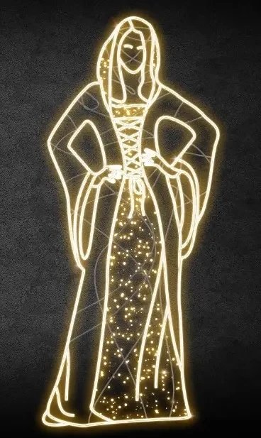 Eco Fix 2D LED svetelná mydlovnička, 200 × 85 cm, teplá biela, stojaca, 3D tlač