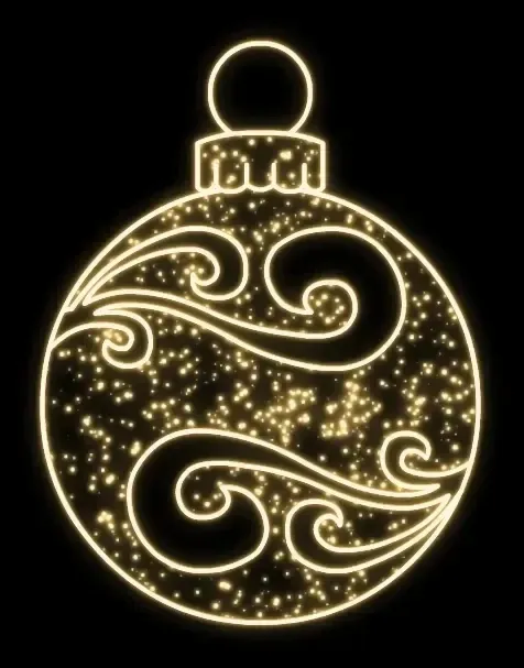 Easy Fix 2D LED svetelný ornament IV, závesný, 200 × 265 cm, teplá biela, hliník