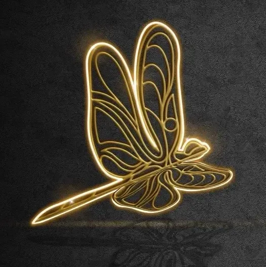 2D LED svetlo vážky, závesné, 100 × 104 × 3 cm, teplá biela