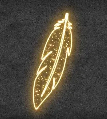 2D LED svetelné pero, 50 × 121 cm, teplá biela, závesné, 3D tlač