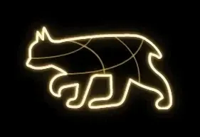 Easy Fix 2D LED svetlo pre mačiatka, 115 × 65 cm, teplá biela, stojace, 3D tlač, hliník