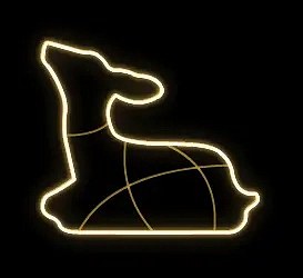 Svetelné koleso Easy Fix 2D LED, 57 × 55 × 40 cm, teplá biela, stojace, 3D tlač, hliník