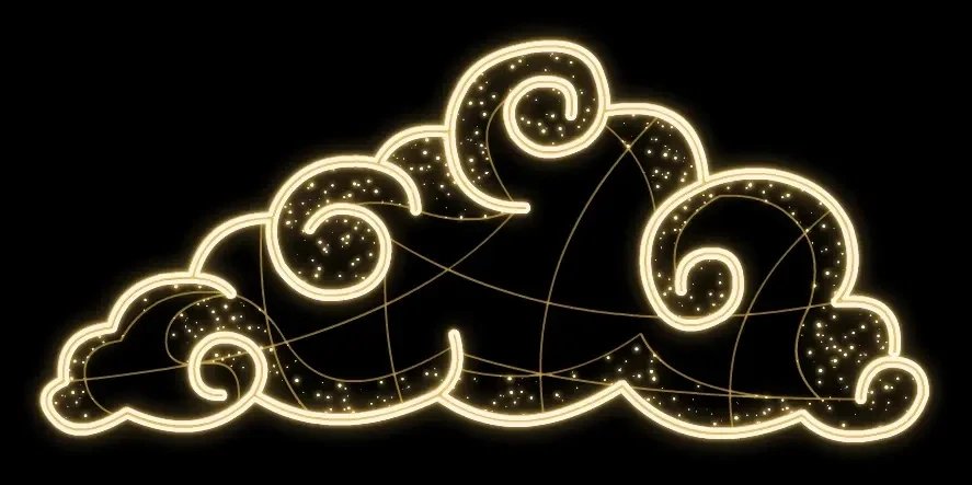 Eco Fix 2D LED svetelný obláčik, 90 × 45 cm, teplá biela, stojaci, 3D tlač, hliník