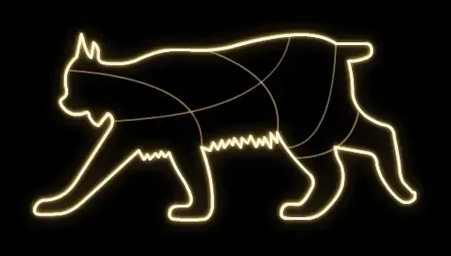 Easy Fix 2D LED svetelný prvok, 220 × 110 × 60 cm, teplá biela, stojaci, 3D tlač, hliník