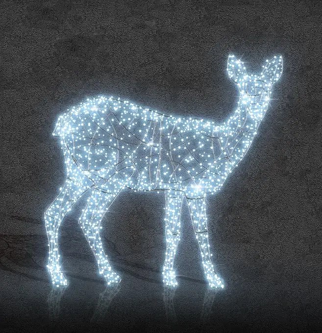 Svetelný lapač Eco Fix 3D LED 300 cm, ľadovo biely, hliník