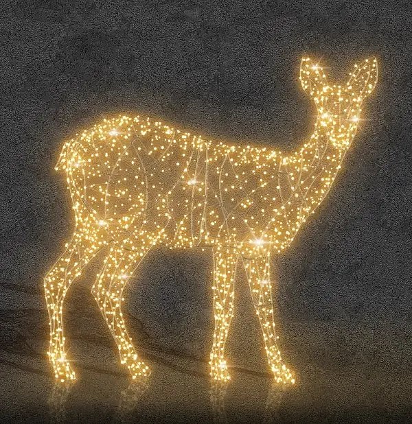 3D LED svetelná pasca 300 cm, teplá biela, 36 V, 34,5 W, 3 diely, v2