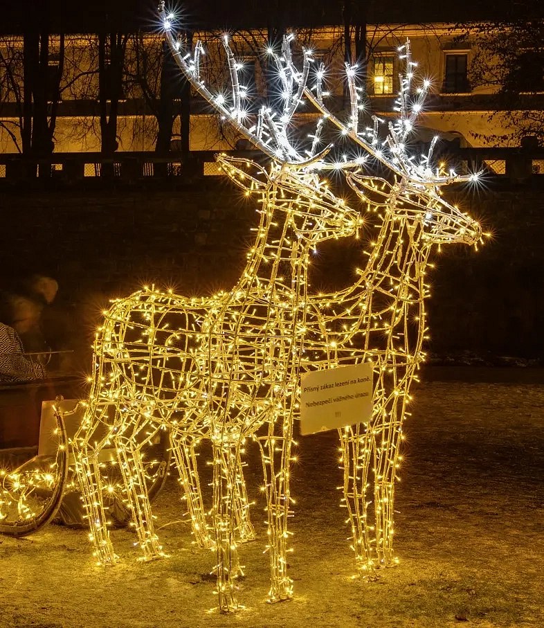 Eco Fix 3D LED svetelný sob 270 cm, studená biela s bleskom, hliník