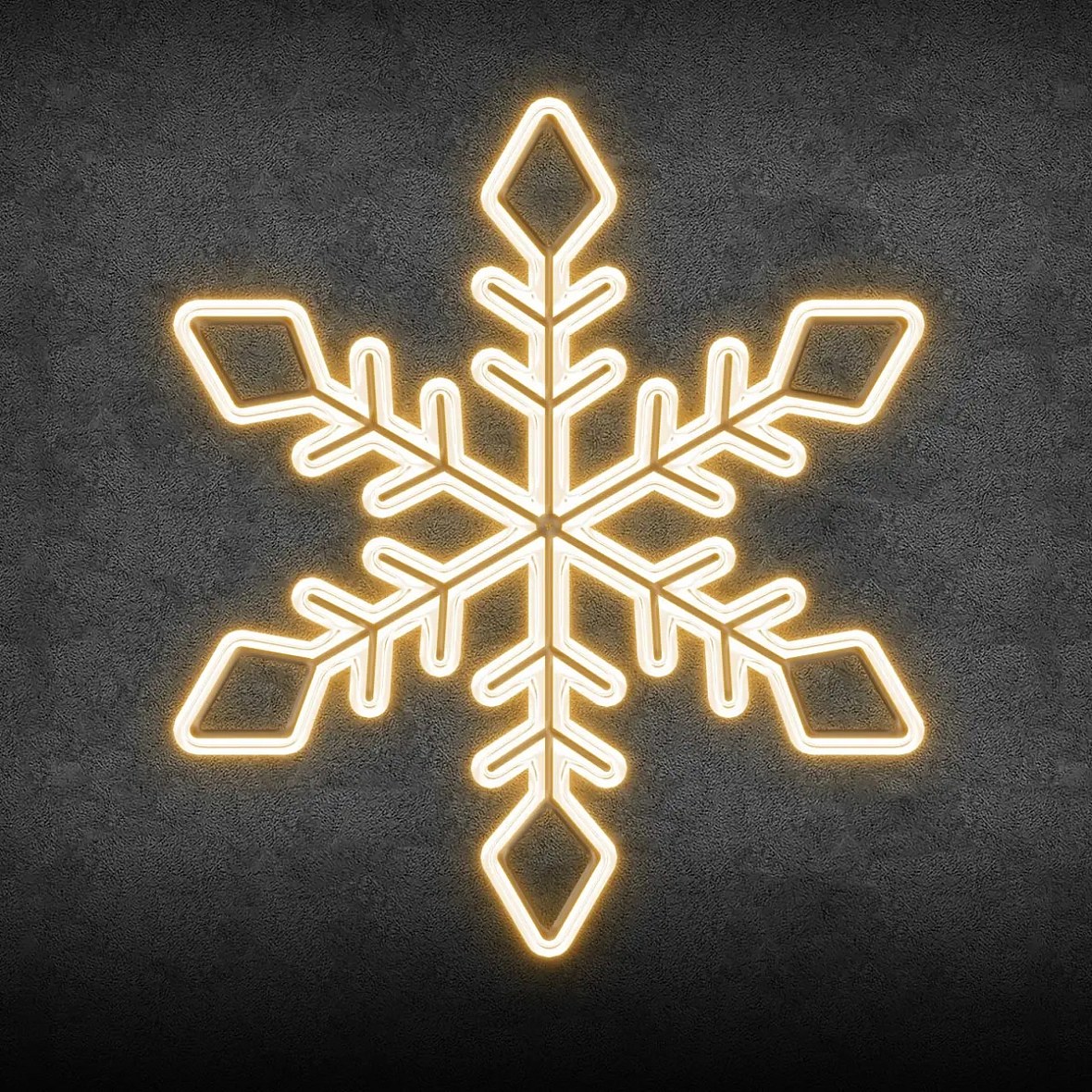 Easy Fix 2D LED svetelná snehová vločka XI, 91 × 105 × 3 cm, teplá biela, závesná, 3D tlač