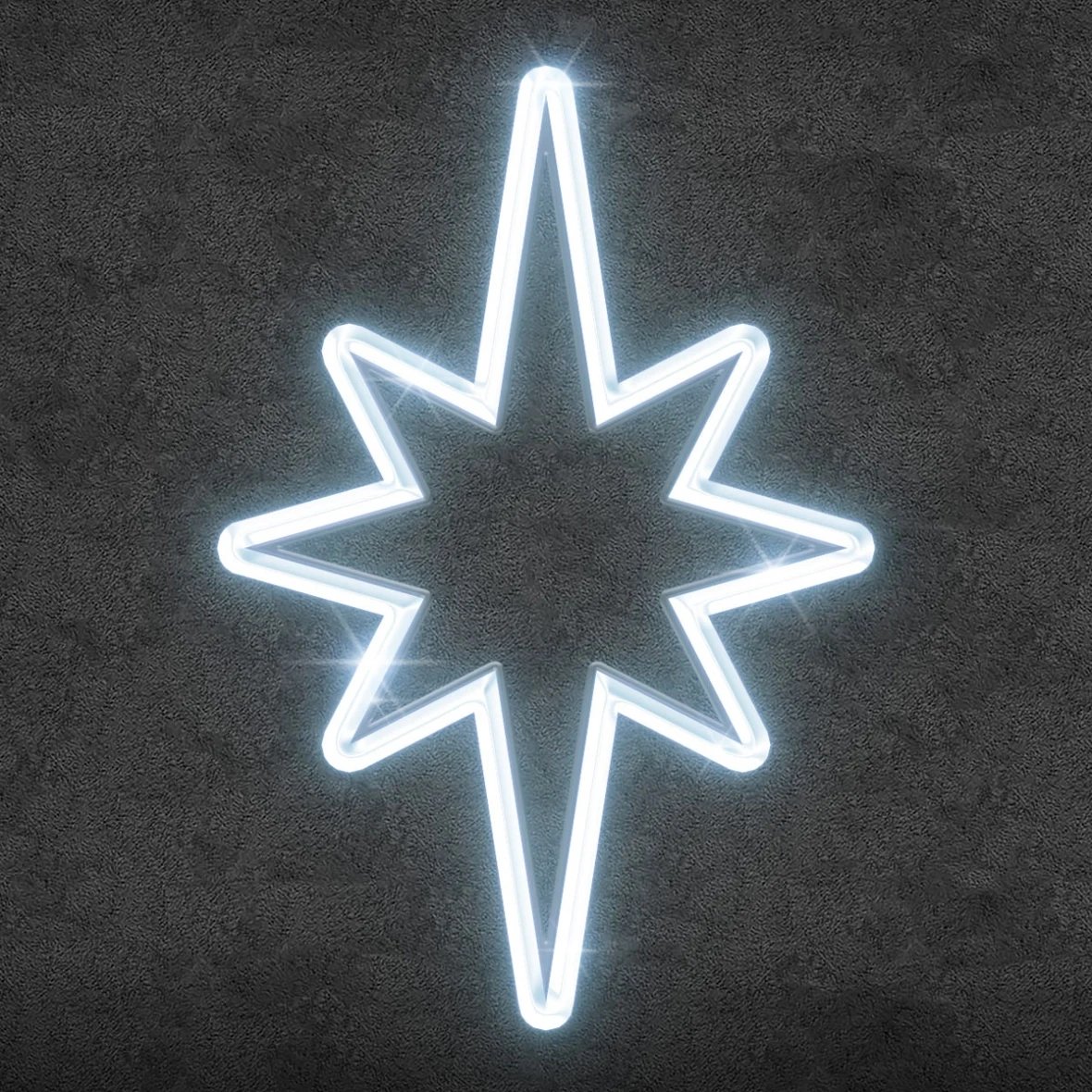 Easy Fix 2D LED svetlo na vrchole stromu, 60 × 90 cm, ľadovo biela, hliník