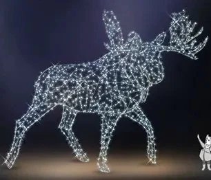 Eco Fix 3D LED svetlo los 450 cm, 2FA, studená biela s bleskom, hliník