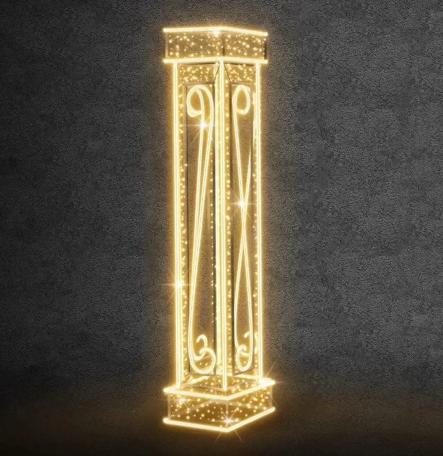 Easy 3D LED svetelný stĺp, 245 × 60 × 60 cm, teplá biela, 230 V, 59,5 W, 25 kg, 1 kus