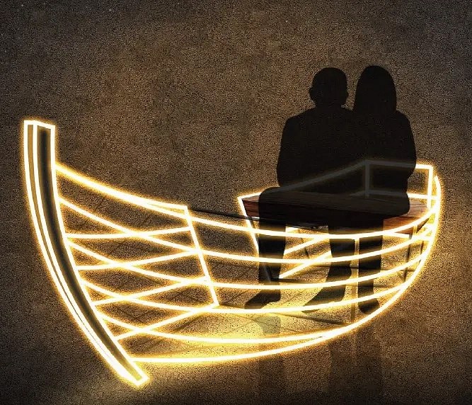 Svetelná loď LED, teplá biela, 36 V, 82,5 W, 2 diely, WA