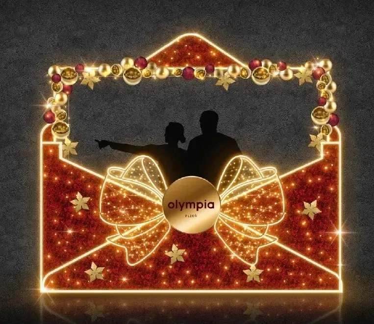 Svetelný obal LED, 330 x 280 x 100 cm, teplá biela, 230 V,185,8 W, 79,6 kg, zo 7 častí